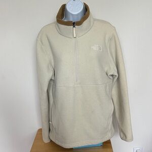 The North Face Beige Fleece Jacket Size Large